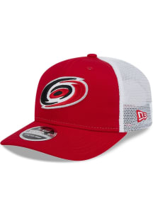 New Era Carolina Hurricanes 9SEVENTY Stretch Snap Cotton Trucker Adjustable Hat - Red