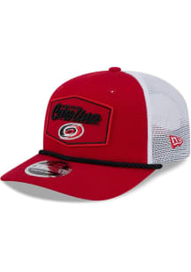 New Era Carolina Hurricanes 9SEVENTY Stretch Snap Cotton Trucker Patch Adjustable Hat - Red