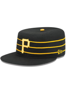 New Era Pittsburgh Pirates Mens Black AC Pill Box 59FIFTY Fitted Hat