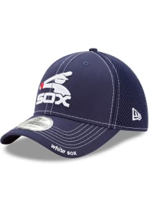 New Era Chicago White Sox Mens White 1976-90 Team Neo 39THIRTY Flex Hat