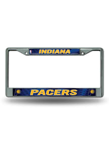 Indiana Pacers Decal Chrome License Plate Frame - Silver