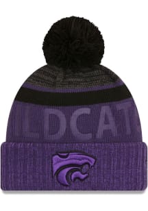 New Era K-State Wildcats Purple Tonal Bossed Cuff Knit Mens Knit Hat