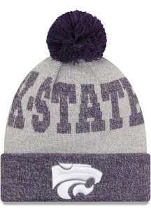 New Era K-State Wildcats Grey City Fade Cuff Knit Mens Knit Hat
