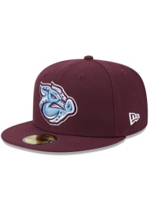 New Era Lehigh Valley Ironpigs Mens Maroon 2026 MiLB AC 59FIFTY Fitted Hat