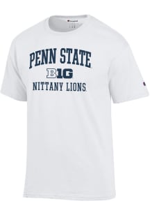Champion Penn State Nittany Lions White Big Ten Jersey Short Sleeve T Shirt