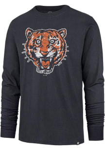 47 Detroit Tigers Navy Blue Premier Franklin Long Sleeve Fashion T Shirt