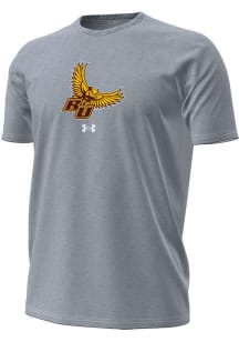 Under Armour Rowan University Grey Heather Primary Logo Short Sleeve T Shirt
