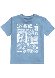 Vive La Fete Argentina National Team Youth Light Blue Ian Short Sleeve T-Shirt