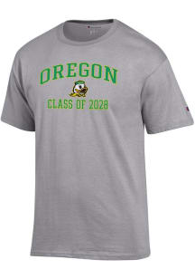 Champion Oregon Ducks Grey Font Class of 2028 Jersey Short Sleeve T Shirt