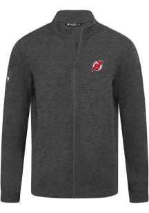 Levelwear New Jersey Devils Mens Grey Alec 3D Embroidered Patch Light Weight Jacket