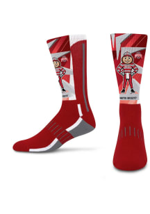 Ohio State Buckeyes Mascot Retro Vibes Mens Crew Socks