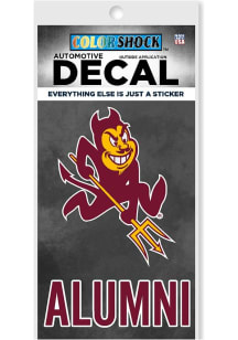 Arizona State Sun Devils Alumni Auto Decal - Red