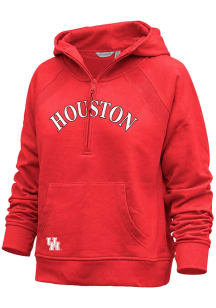 Houston Cougars Womens Red Asana Hooded Sweatshirt