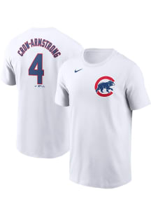 Pete Crow-Armstrong Chicago Cubs White Home Short Sleeve Player T Shirt