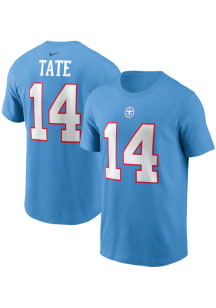 Carnell Tate Tennessee Titans Light Blue Home Short Sleeve Player T Shirt