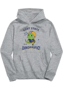 Vive La Fete Kent State Golden Flashes Youth Grey Dino-Riffic Long Sleeve Hoodie