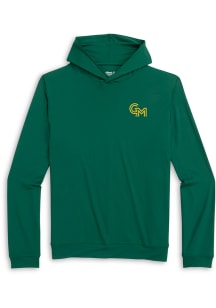 Johnnie O George Mason University Mens Green Motion Long Sleeve Hoodie