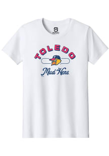 Summit Sportswear Toledo Mud Hens Youth White Vintage Arch Script Short Sleeve T-Shirt