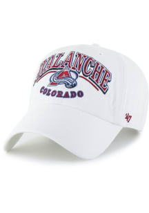47 Colorado Avalanche Stark Clean Up Adjustable Hat - White
