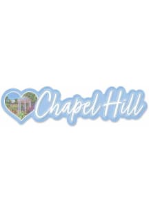 Chapel Hill Old Well Heart Stickers - White