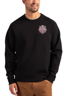 Cutter and Buck Indiana Hoosiers Mens Black 2025 CFP National Champions Roam Long Sleeve Crew Swea..