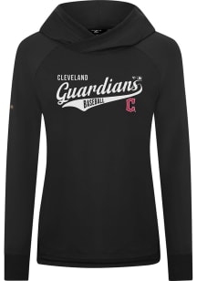 Levelwear Cleveland Guardians Womens Black Slender Glide Pullover