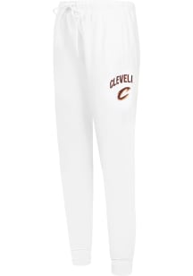 Pro Standard Cleveland Cavaliers Womens Classic Chenille White Sweatpants