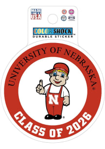 Nebraska Cornhuskers Class of 2026 Durable Stickers - Red