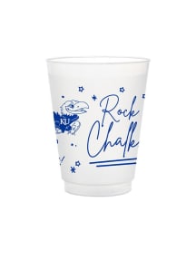 Kansas Jayhawks 8pk Flex Party Reusable Disposable Cups
