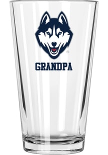 UConn Huskies Grandpa 16 oz Pint Glass - White