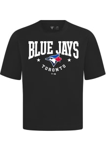 Levelwear Toronto Blue Jays Black Signature Knit Archway Short Sleeve Fashion T Shirt