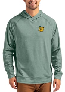 Cutter and Buck Baylor Bears Mens Green Vault Adapt Knit Hood Long Sleeve Hoodie