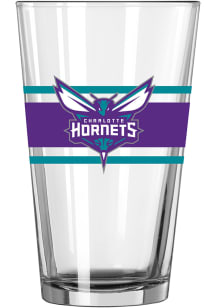Charlotte Hornets 16oz Stripe Pint Glass - Purple