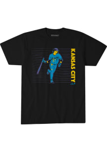 Bobby Witt Jr Kansas City Royals Youth Black Neon Nights Player Tee