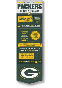 Green Bay Packers Wall Art Sign - Green