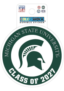 Michigan State Spartans Class of 2027 Durable Stickers - Green