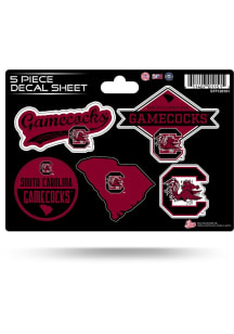 South Carolina Gamecocks 5pk Auto Decal - Red
