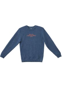 Summit Sportswear Illinois Fighting Illini Womens Navy Blue Nantucket Script Crew Sweatshirt