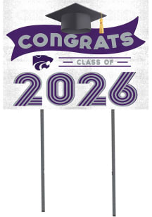 K-State Wildcats KH Sports Fan Class Of Yard Sign - Black
