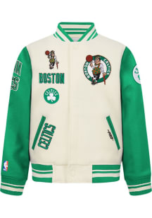 Pro Standard Boston Celtics Youth White Retro Classics Heavy Weight Jacket