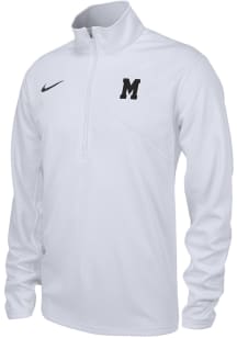 Nike Missouri Tigers Mens White Training Alternate Football Long Sleeve Qtr Zip Pullover