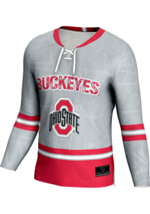 ProSphere Ohio State Buckeyes Youth Grey Vigor Hockey Jersey