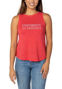Nebraska Cornhuskers Womens Red Swing Tank Top