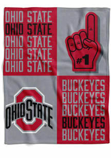 Ohio State Buckeyes Domino Swaddle Baby Blanket