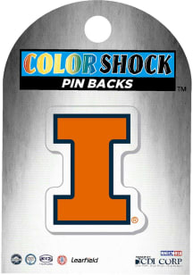 Illinois Fighting Illini Souvenir Mini Acrylic Pin - Navy Blue
