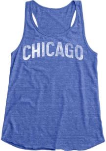 Blue 84 Chicago Womens Blue Word Arch Tank Top