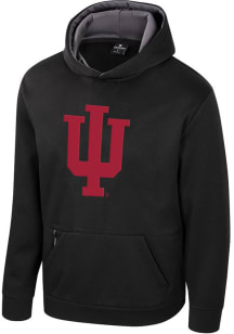 Colosseum Indiana Hoosiers Youth Black Fridge Long Sleeve Hoodie