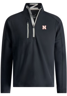 Zero Restriction Nebraska Cornhuskers Mens Black Z500 Long Sleeve Qtr Zip Pullover