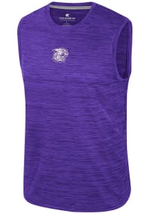 Colosseum K-State Wildcats Mens Purple Vintage Logo Short Sleeve Tank Top