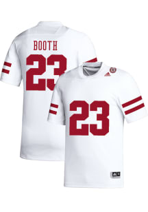 Conor Booth   Nebraska Cornhuskers White NIL Name And Number Football Jersey